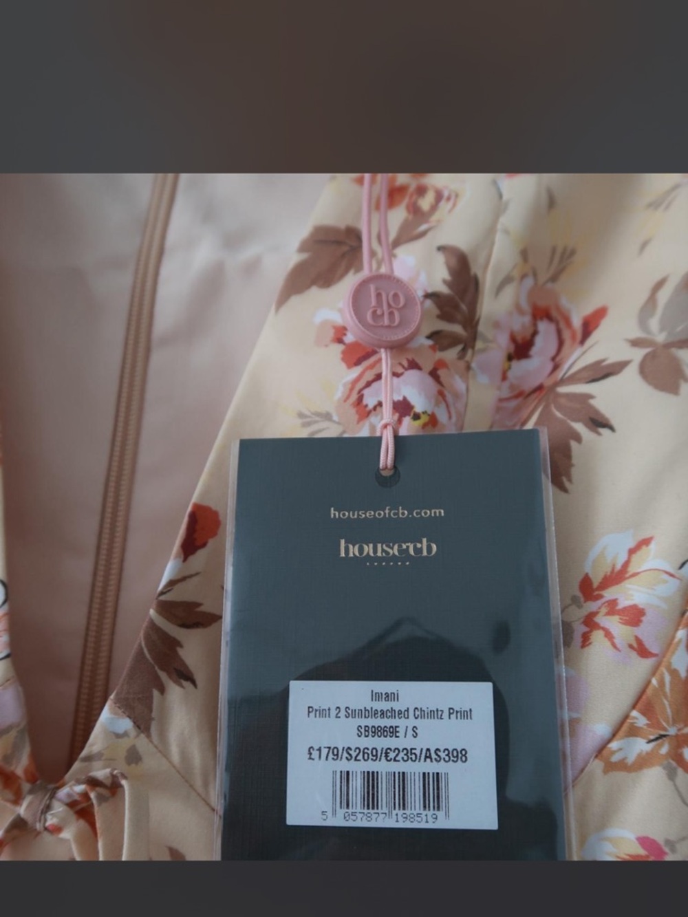 House of CB Cream Floral Mini Dress